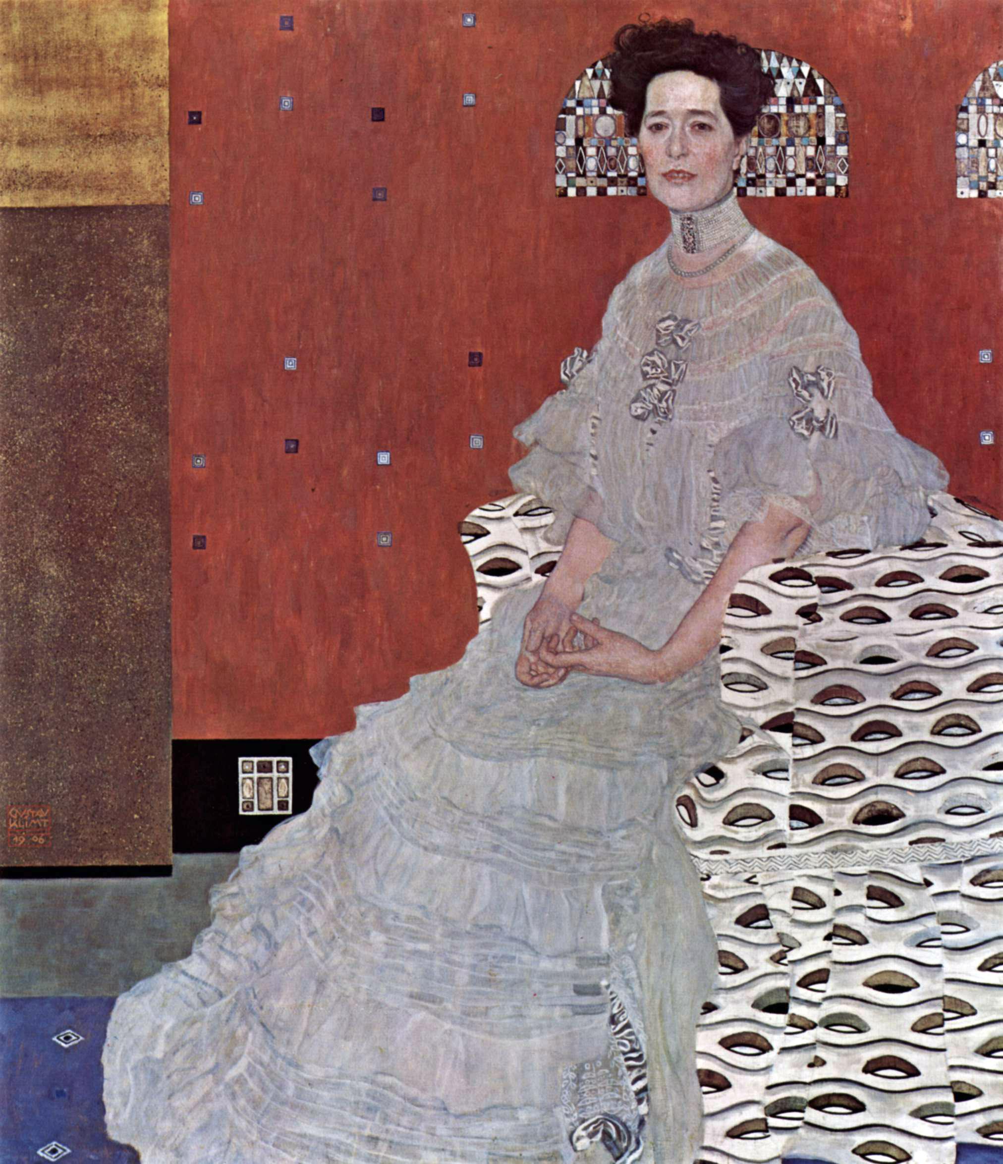 Gustav Klimt, Ritratto di Fritza Riedler, 1906