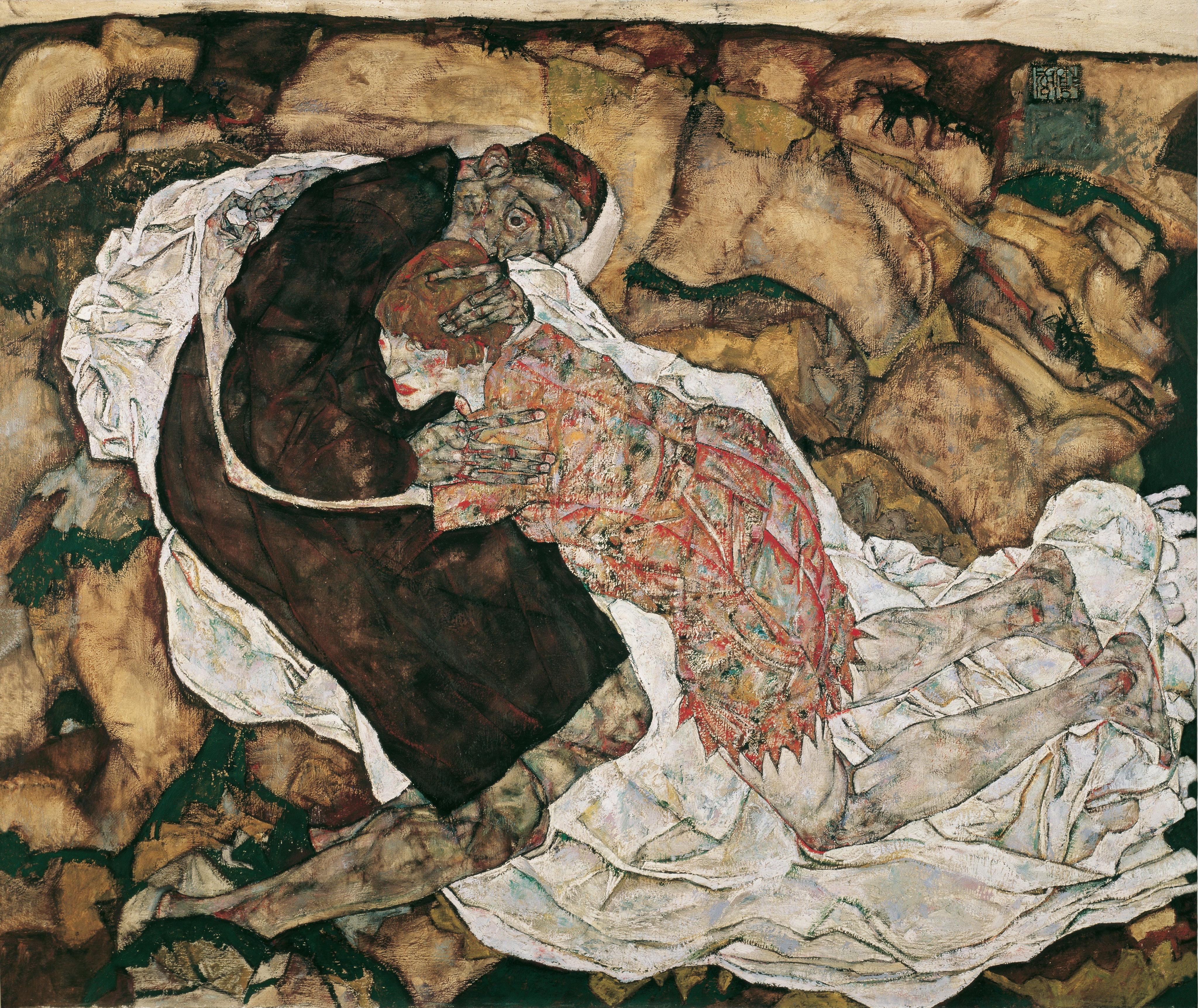 Egon Schiele, La morte e la fanciulla, 1915