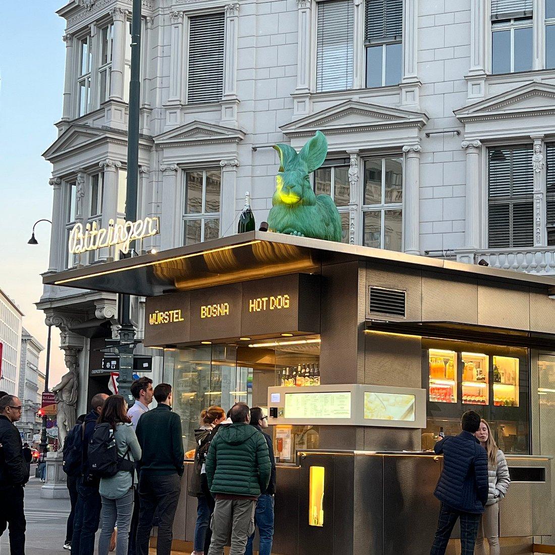 Il chiosco Bitzinger vicino all’Albertina